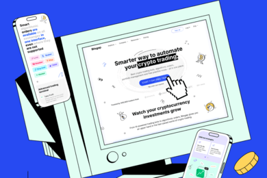 Дизайн сайта для криптотрейдинговой платформы Bitsgap