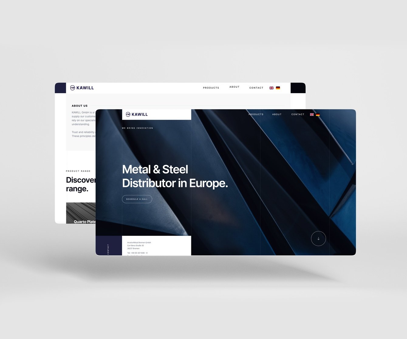 Фирменный стиль и веб-сайт для Kawill