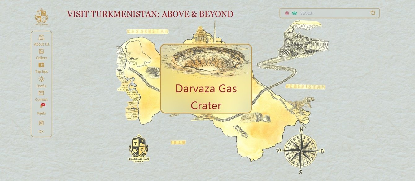 Создание и продвижение сайта для Transcaspian Tours