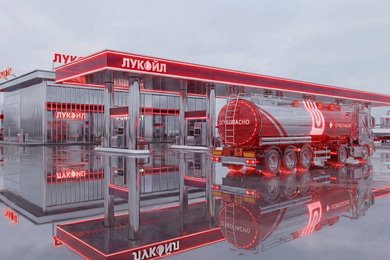 Графика с помощью ИИ Лукойл