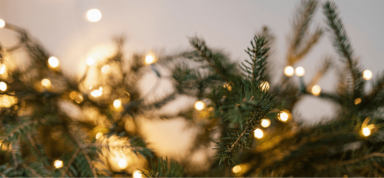 Лендинг для продвижения услуги новогоднего оформления от M-DESIGN