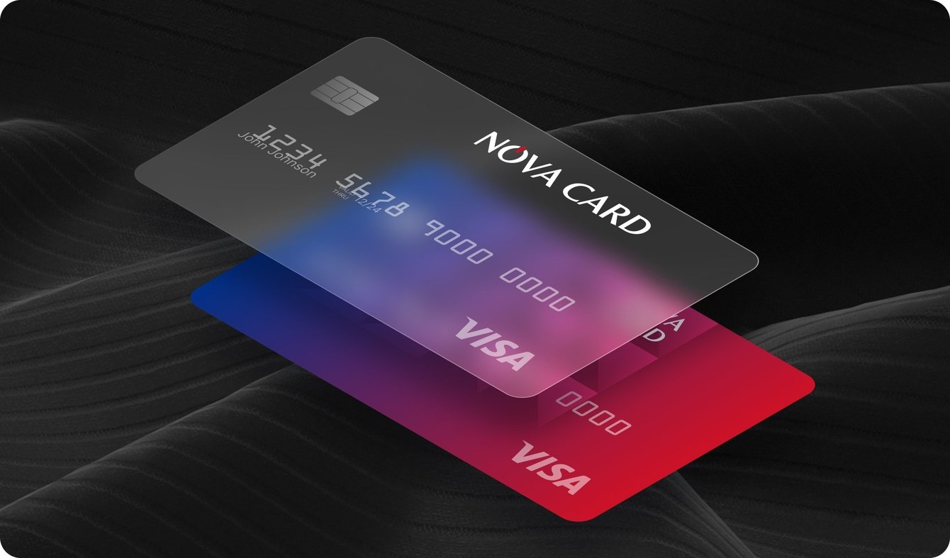Разработка логотипа и дизайна кредитных карт NovaCard