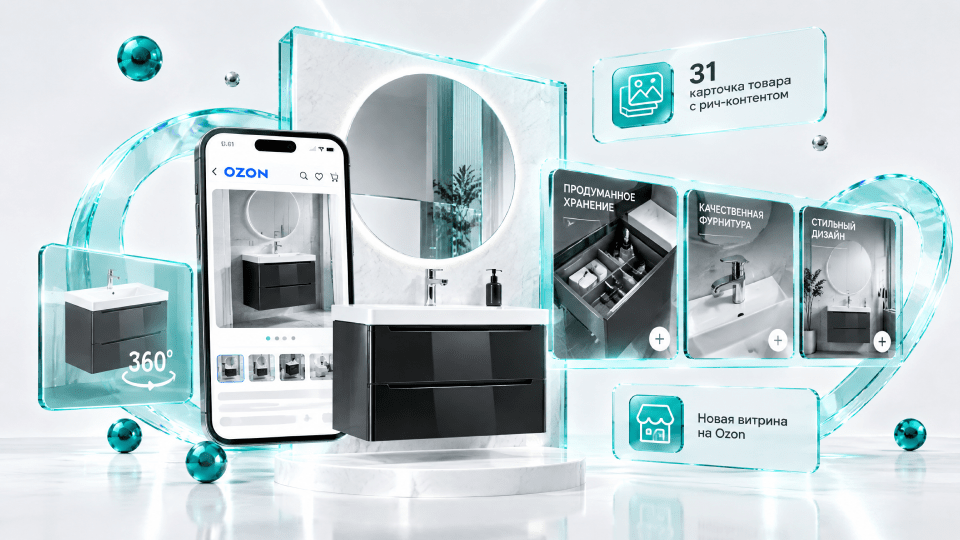Как мы с нуля сделали рич-контент для 31 карточки и новую витрину на Ozon производителю мебели