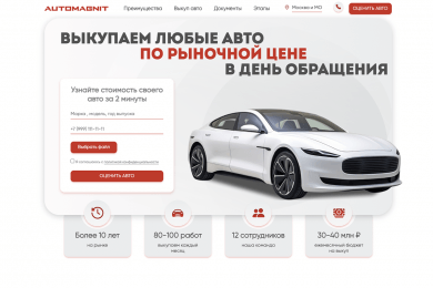 Создание landing-page и контекстная реклама в Яндекс Директ с ROMI = 600%