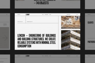 Разработка сайта и брединга для строительной компании "LENCON"