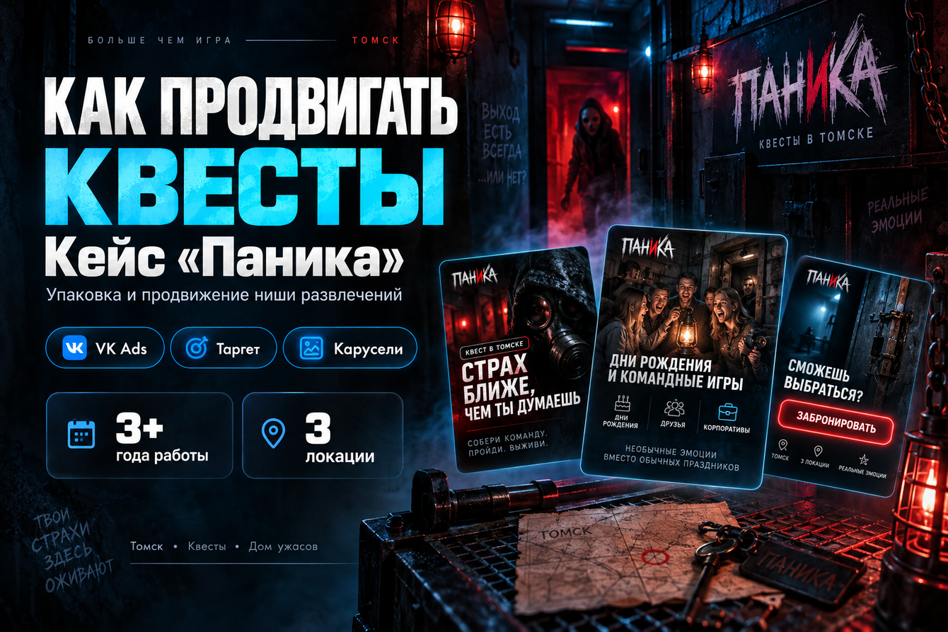 Как продвигать квесты? Кейсовая упаковка и продвижение ниши развлечений