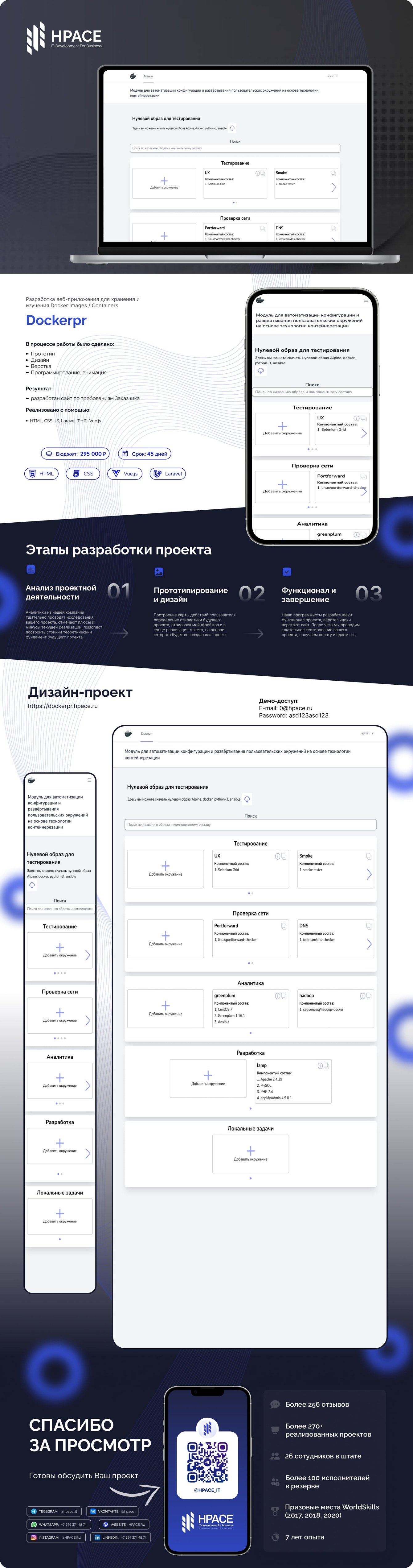 Разработка веб-приложения для хранения и изучения Docker Images / Containers