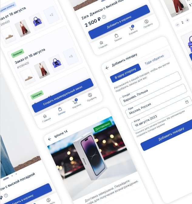 Сервис доставки товаров из зарубежных магазинов и посылок силами путешественников