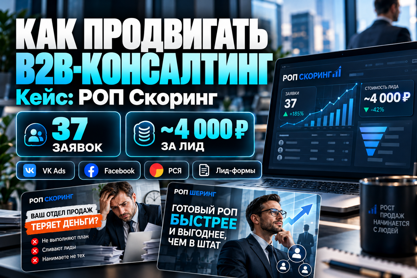 Кейс: B2B лиды для продвижения консалтинговой компании