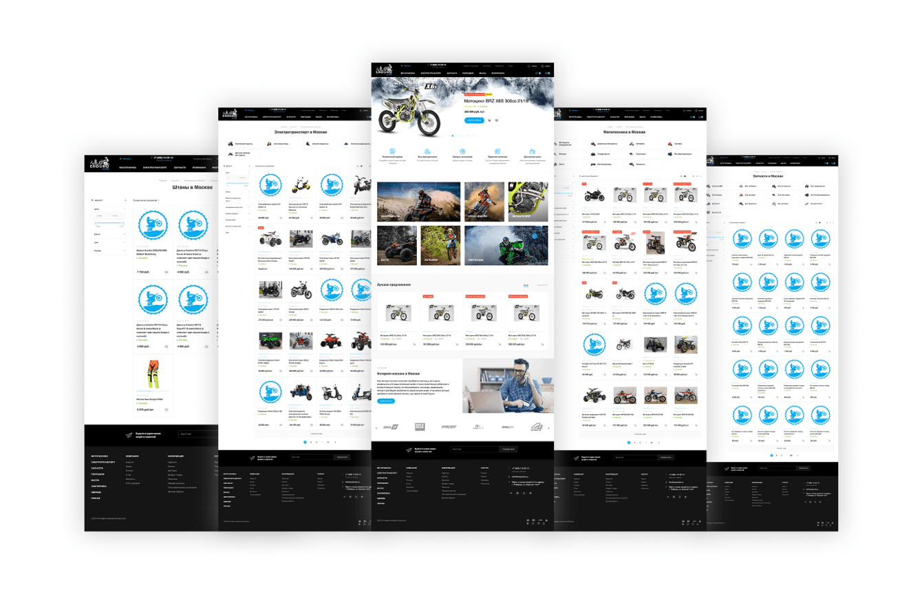 Сайт интернет-магазина "Enduro Live"