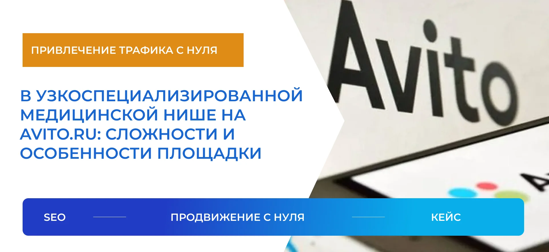Привлечение трафика с нуля в узкоспециализированной медицинской нише на Avito.ru