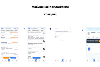 Создание мобильной версии приложения для найма