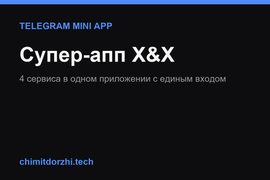 Супер-апп из 4 сервисов в одном Telegram Mini App с единым входом