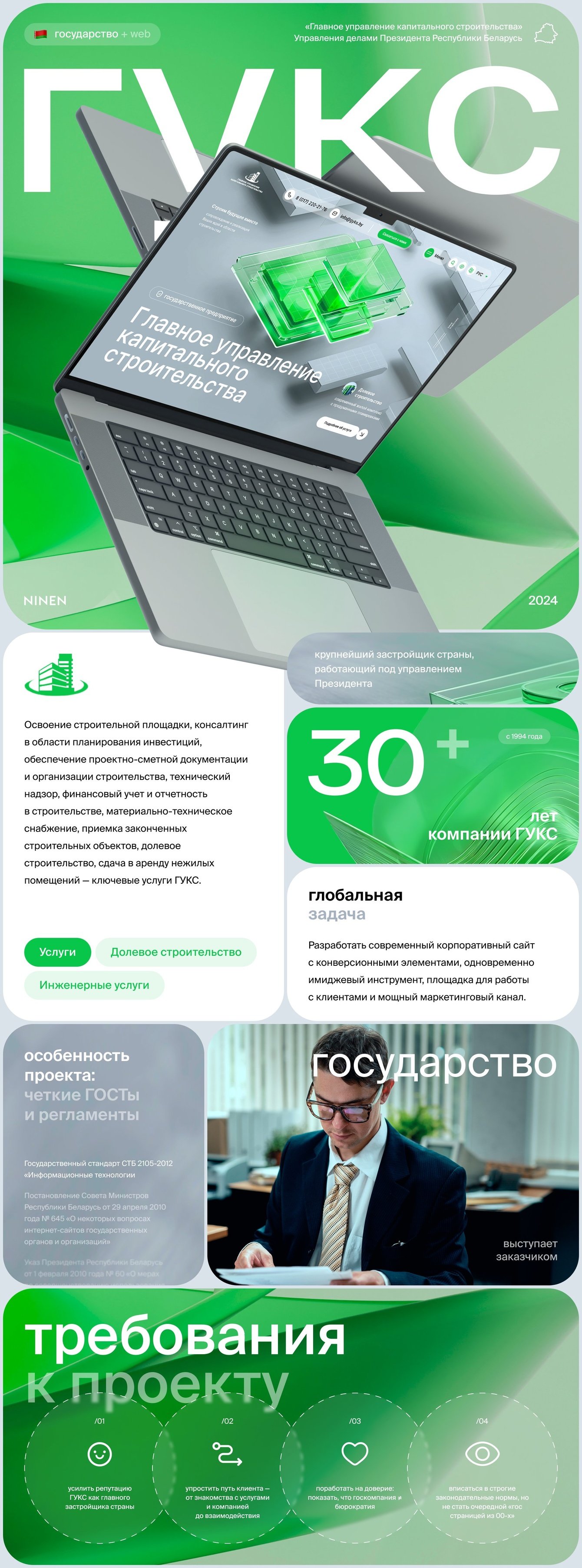 Да, ГОСы тоже могут: +84% вовлеченности и +115% mobile-заявок на сайте крупнейшего застройщика РБ