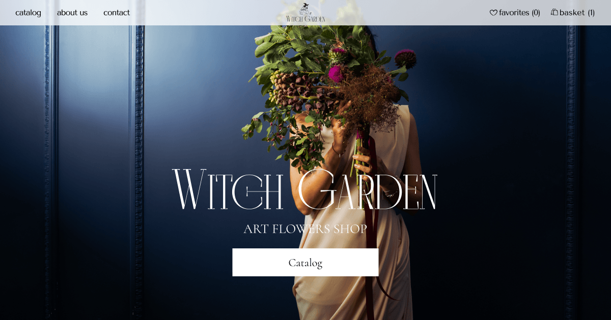 Разработка сайта для цветочного магазина в Германии