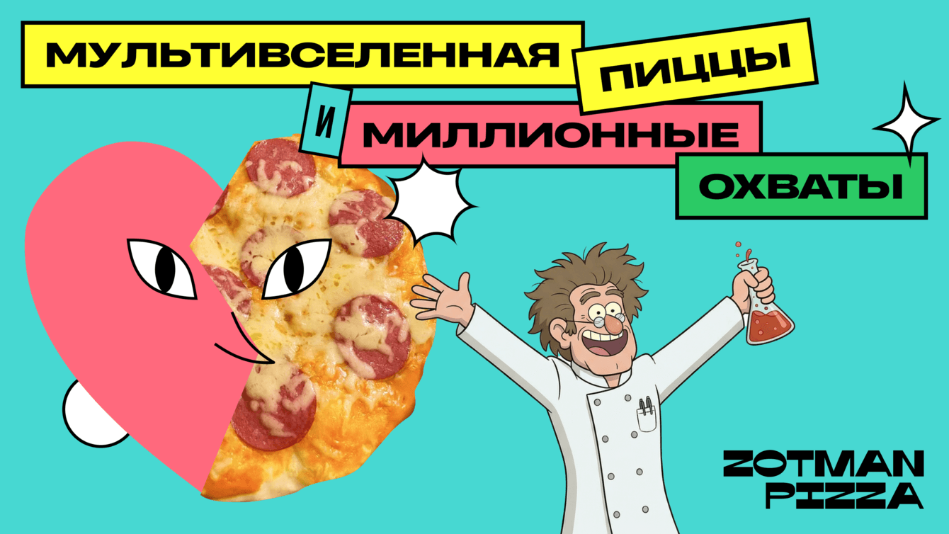ZOTMAN PIZZA х КОНТРЛ: : как мы усилили бренд и превратили коммуникацию в собственную вселенную