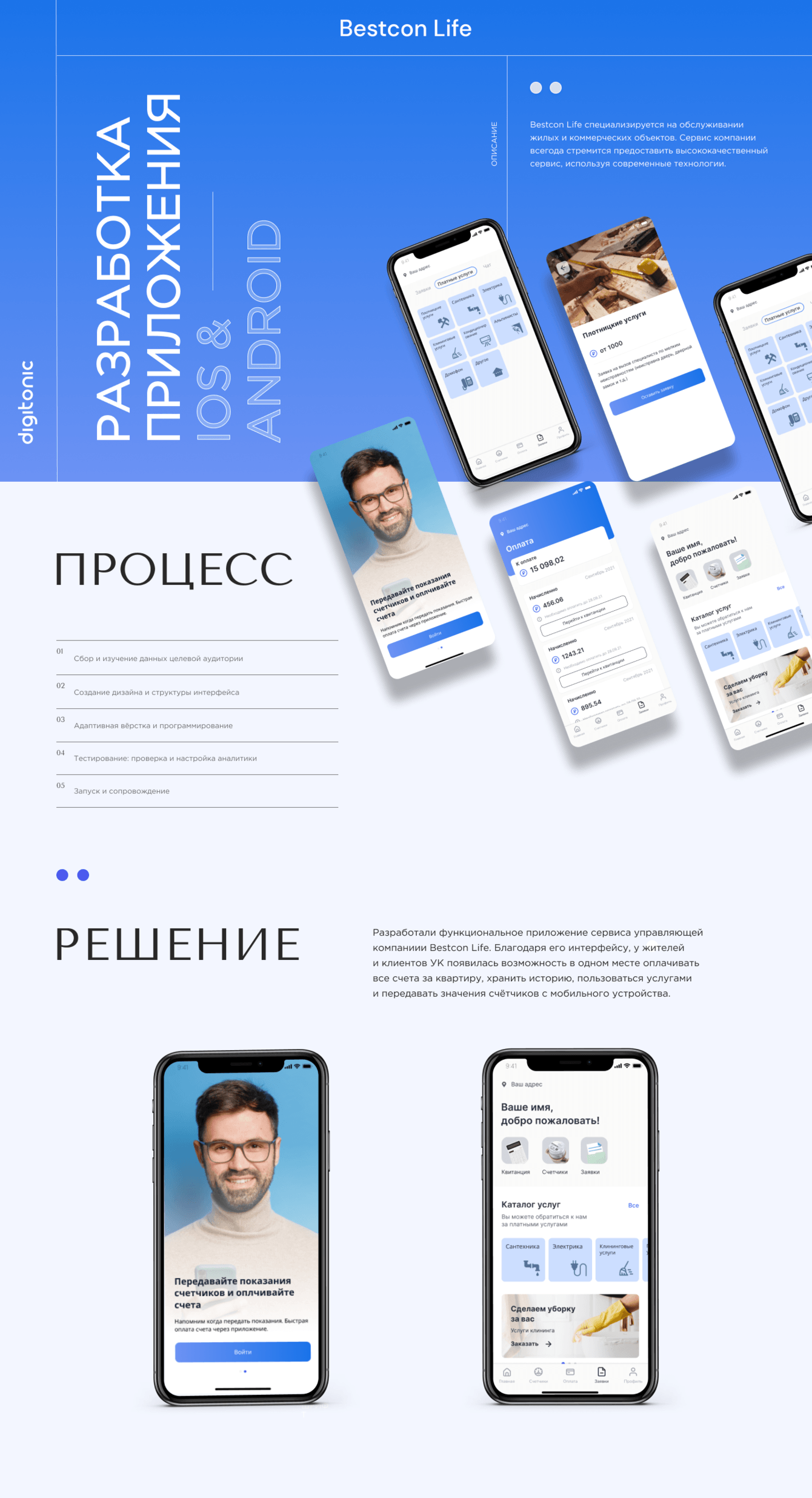 Разработка сервисного мобильного приложения «BestconLife» для жителей ЖК