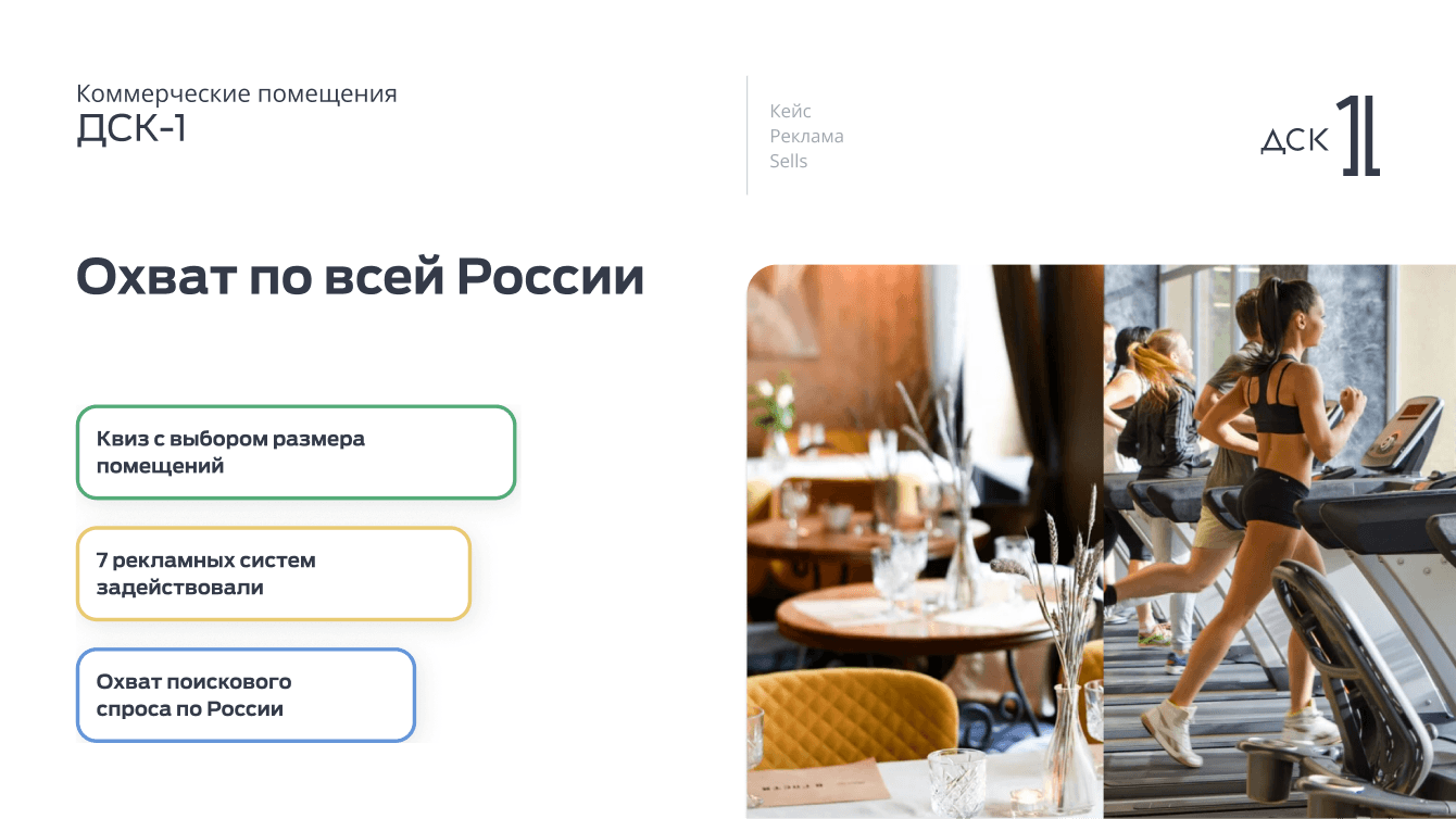 Реклама коммерческих помещений СЗ "ДСК-1". Охват по всей России