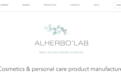 Разработка сайта производителя косметики