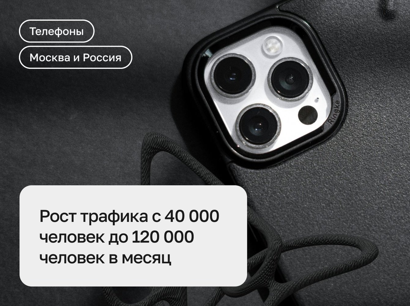 SEO-продвижение магазина мобильных аксессуаров (Рост 70% ключевых слов в ТОП-10)