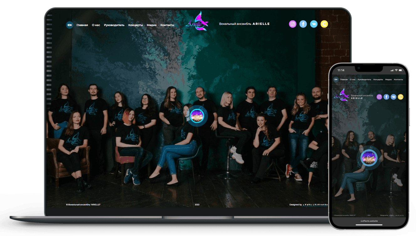 Многостраничный сайт на CMS WordPress из 10 страниц на двух языках, с Видео и анимацией