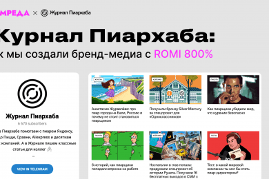 Журнал Пиархаба: как мы создали бренд-медиа с ROMI 800%