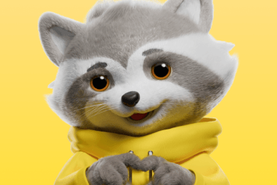 Перенесли существующего 2D-маскота Шелби в 3D