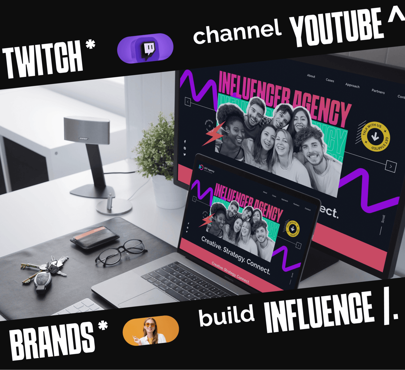 DST: промо-сайт и личный кабинет для международной площадки инфлюенсеров