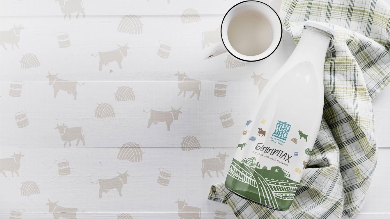 ЛОГОТИП И АЙДЕНТИКА ЛЕКЕЧЕНСКОЙ МОЛОЧНОЙ ПРОДУКЦИИ "ТУУЙАС"