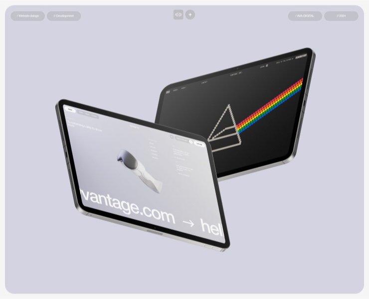 Разработка сайта «из двух эпох» для видео-продакшена Vantage Inc. из Аргентины