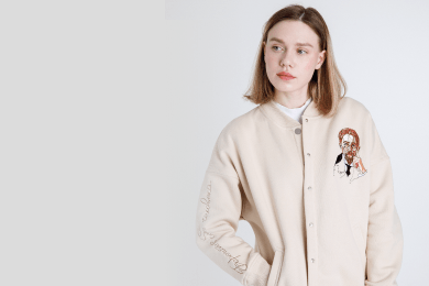 Дизайн страницы на сайте для бренда одежды SWOODS