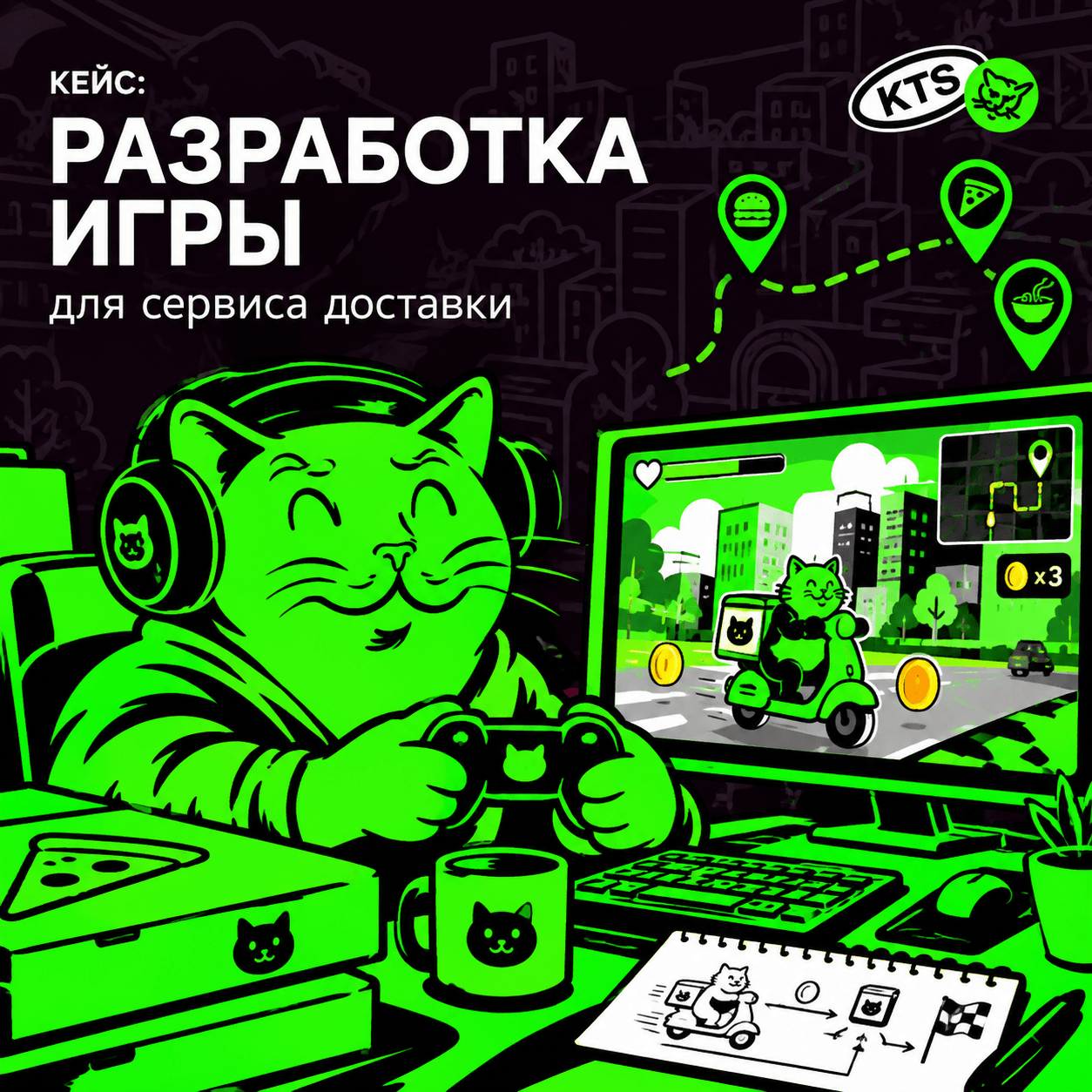 Игра для сервиса доставки