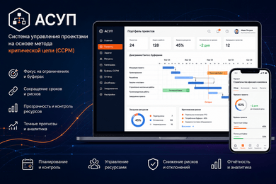 АСУП — корпоративная система управления проектами на основе метода критической цепи (CCPM)