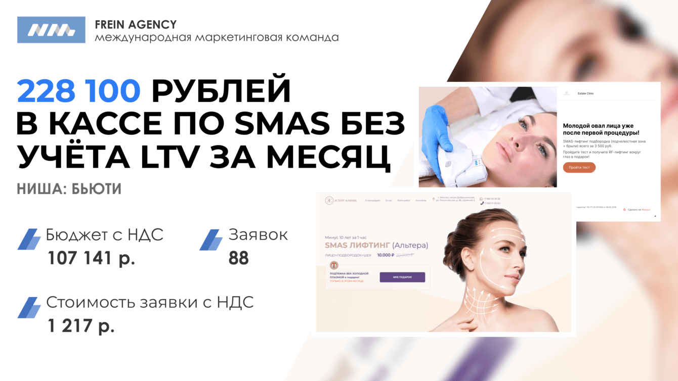 КЕЙС: 228 100 РУБЛЕЙ В КАССЕ ПО SMAS БЕЗ УЧЕТА LTV. 88 ЛИДОВ ПО 1217 РУБЛЕЙ