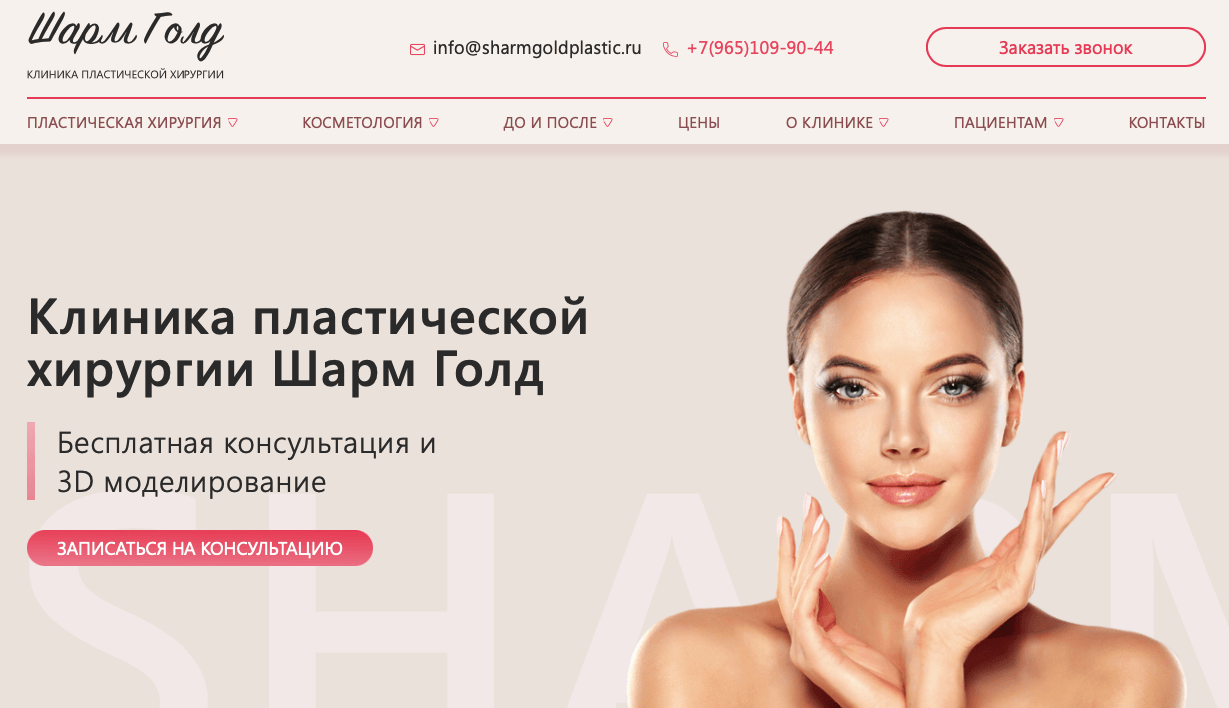 Лиды на ринопластику по 1800 руб. с контекстной рекламы + Рост SEO трафика на 250%