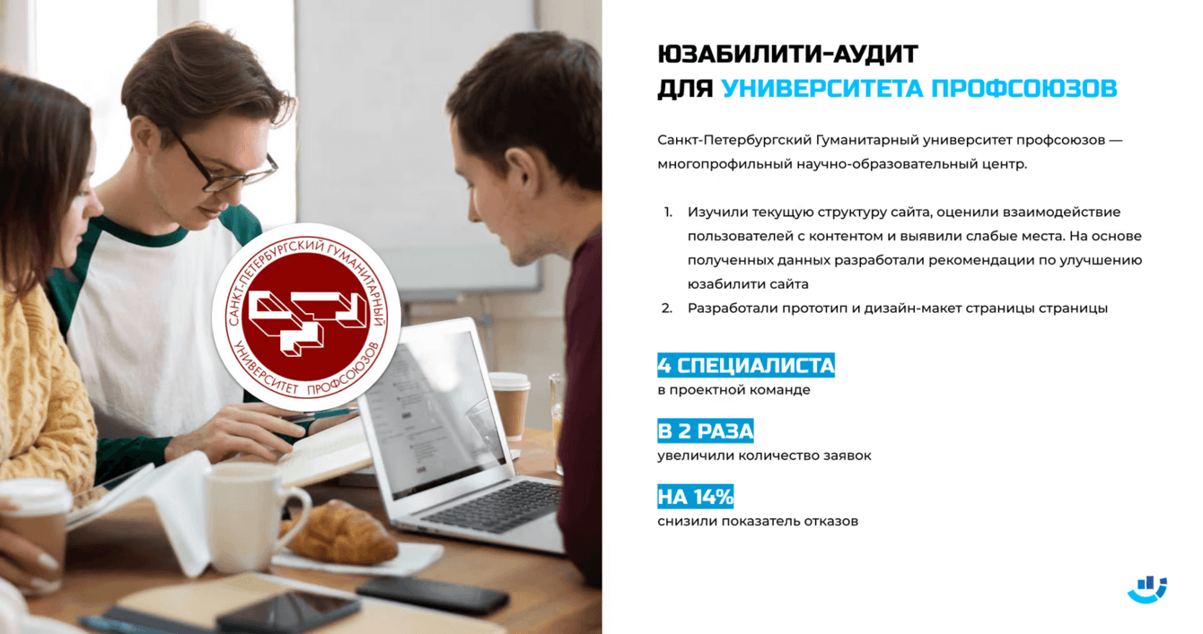 [Кейс] Образование. Увеличили конверсию на 47% для университета профсоюзов. Продвижение сайта