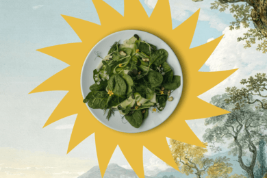 Разработка логотипа и упаковки для линейки салатов Mama Natura Greens