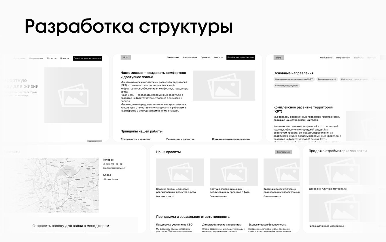 Разработка корпоративного сайта для СК‑ГРУПП — оптового поставщика стройматериалов