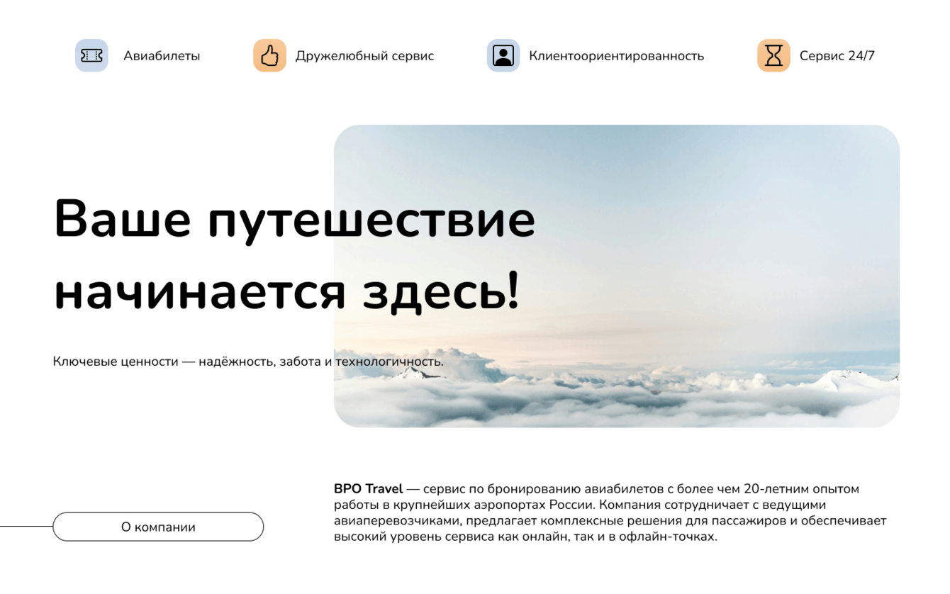 Разработка b2c портала по продаже авиабилетов