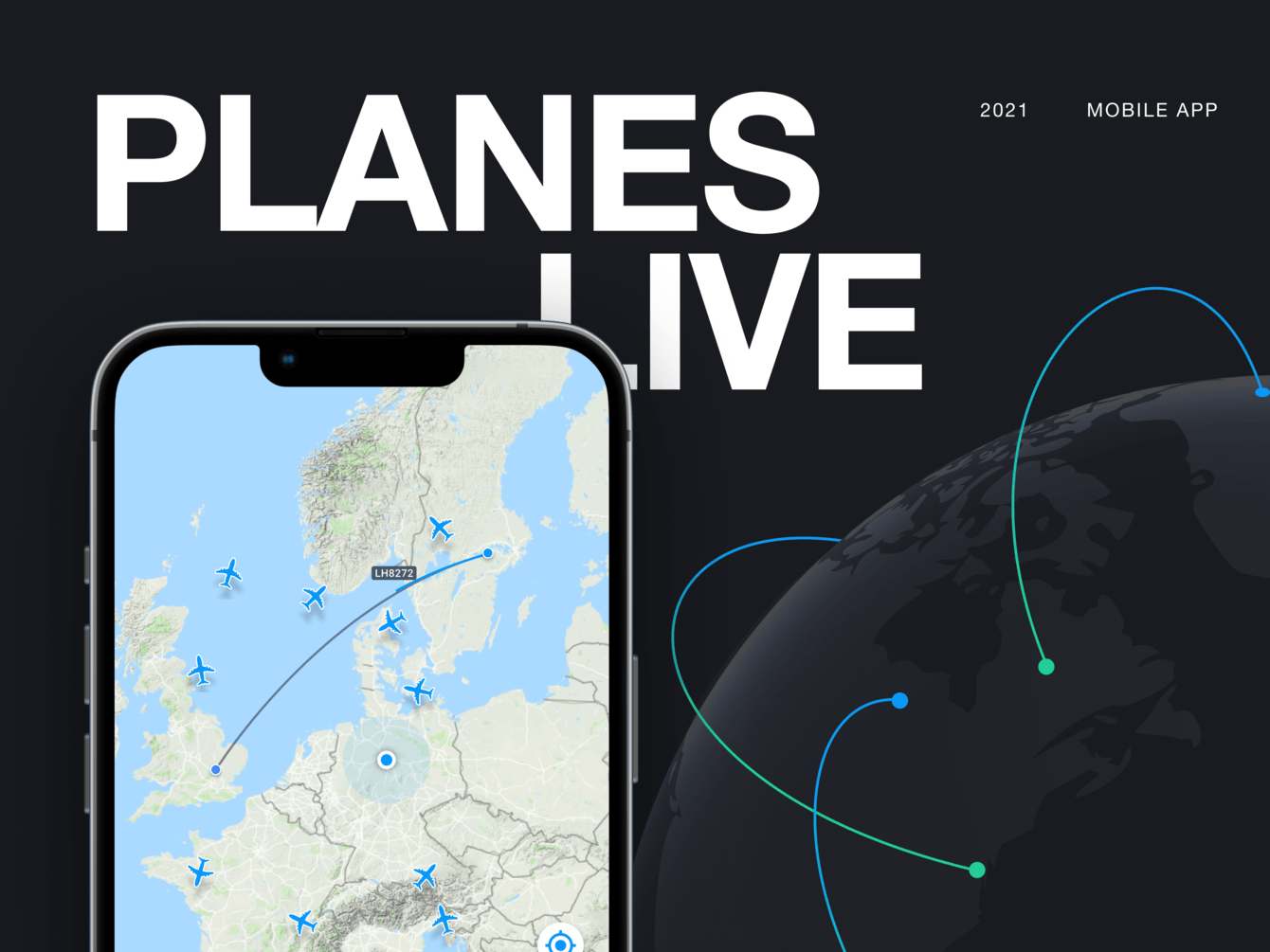 Редизайн мобильного приложения Planes Live