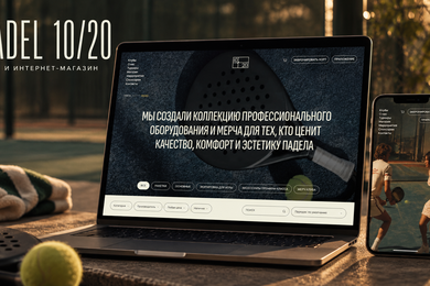 Padel 10/20: сайт падел-клубов с магазином и системой управления