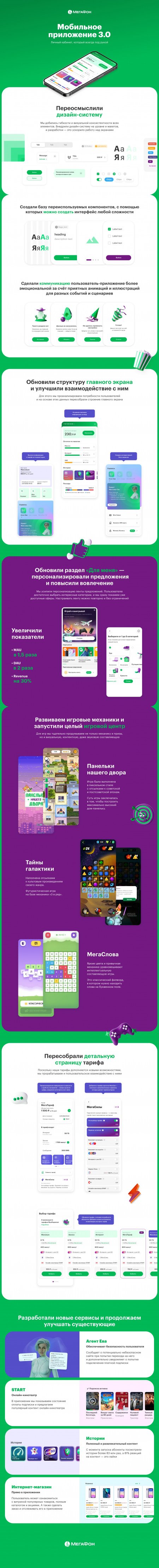 Мобильное приложение «МегаФон» v3.0 – кейс