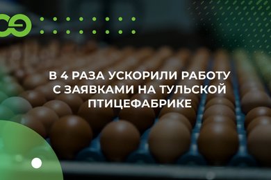 В 4 раза ускорили работу с заявками на Тульской птицефабрике