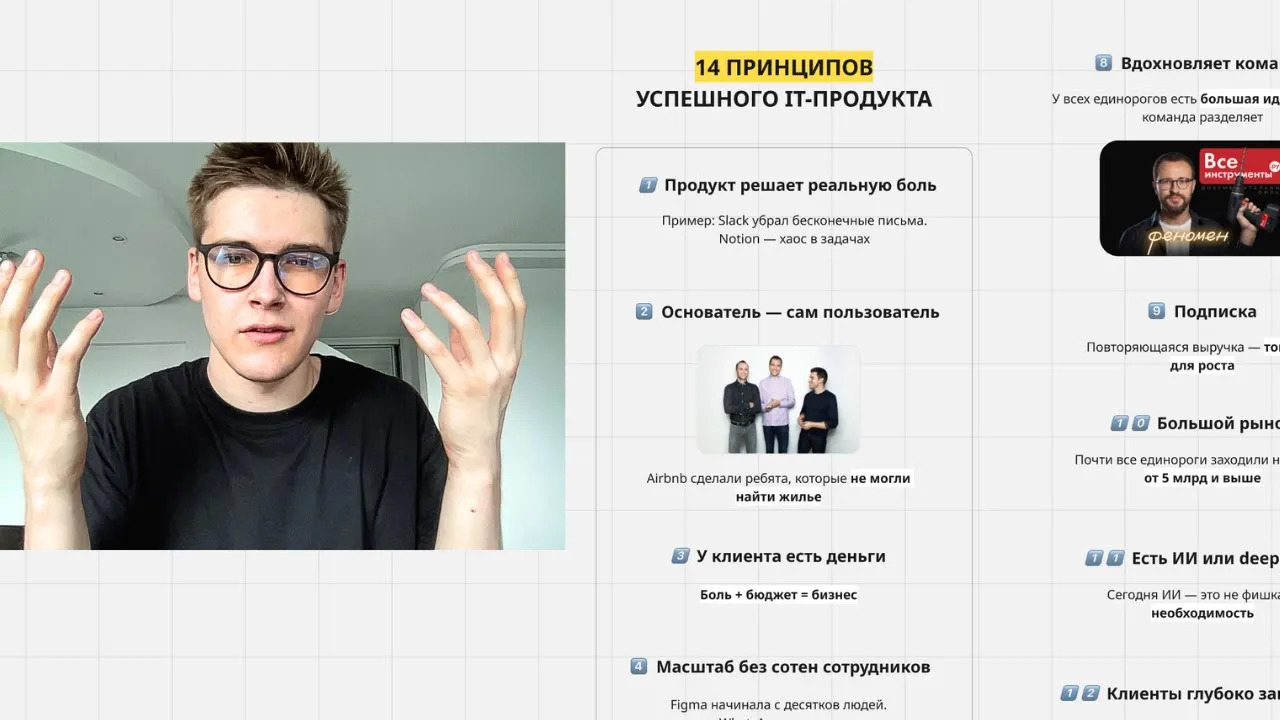 Как запустить IT-продукт? Вся база в одном видео (14 принципов)