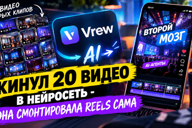 Кинул 20 видео в нейросеть - она смонтировала Reels сама