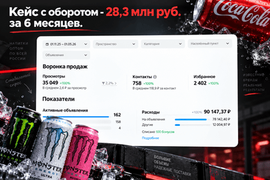 Кейс с оборотом 28,3 млн руб.