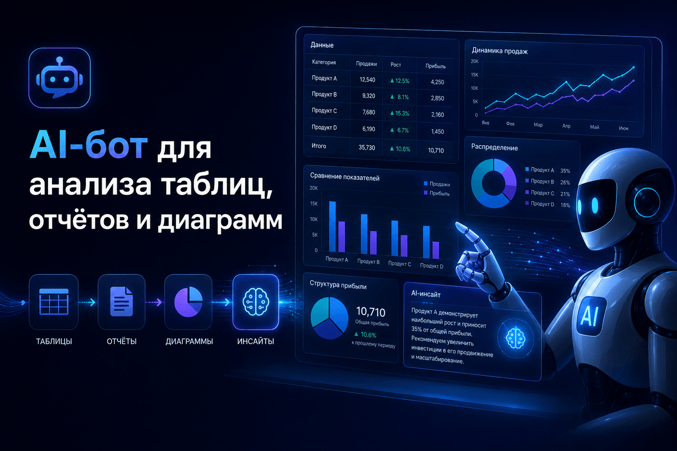 AI-бот для анализа таблиц, отчётов и диаграмм