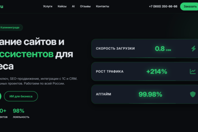 Разработка интернет-магазина под ключ с SEO-оптимизацией и дальнейшим сопровождением AliSite