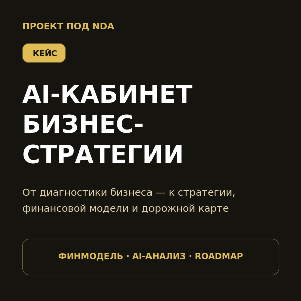 AI-кабинет для разработки бизнес-стратегии