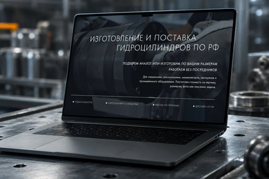 B2B-лендинг для поставщика гидроцилиндров ООО «СпецЗапчасть»